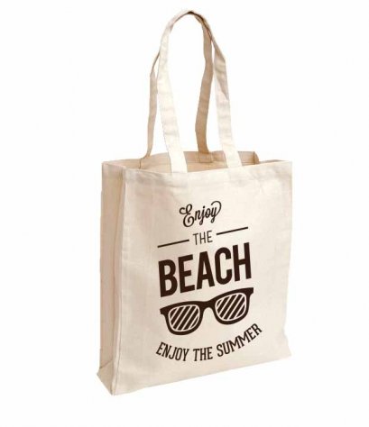 กระเป๋าผ้า The beach enjoy the summer bag